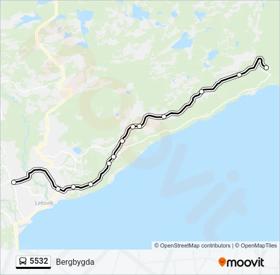 5532 Bus Line Map