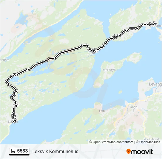 5533 Bus Line Map