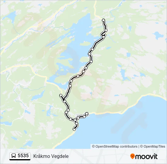5535 Bus Line Map