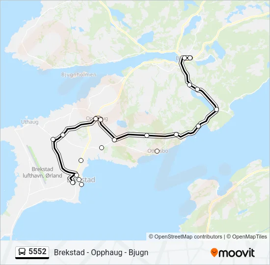 5552 Bus Line Map