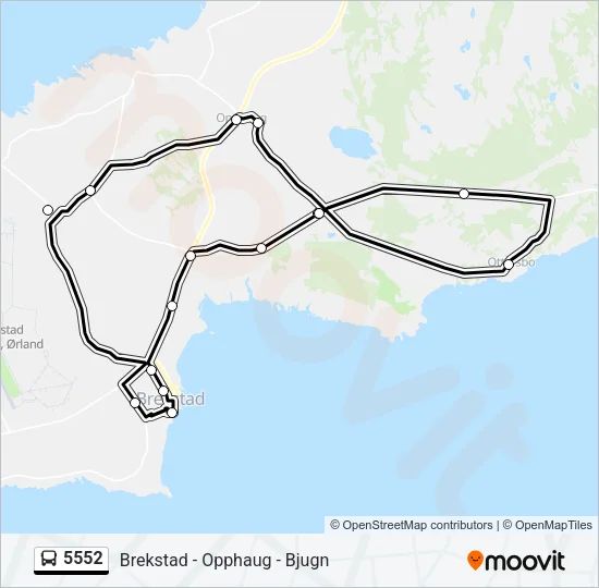 5552 Bus Line Map