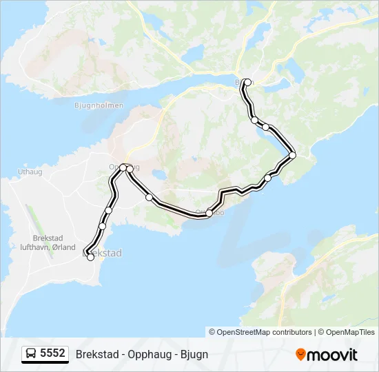5552 Bus Line Map
