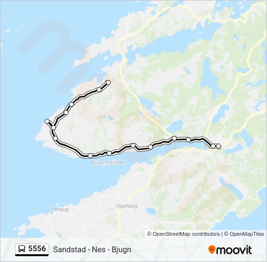 5556 Bus Line Map