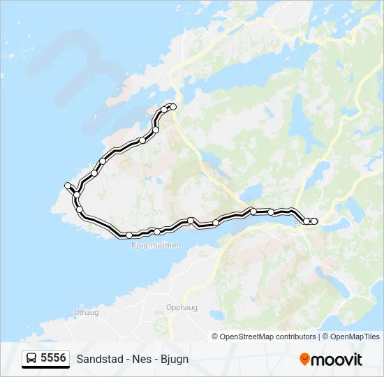5556 Bus Line Map