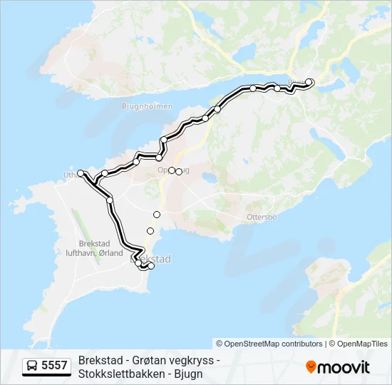 5557 Bus Line Map