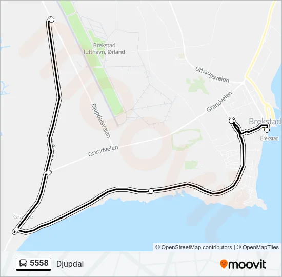 5558 Bus Line Map