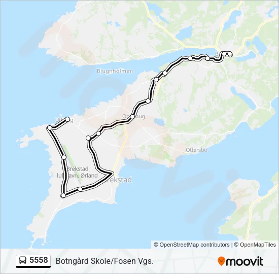 5558 Bus Line Map