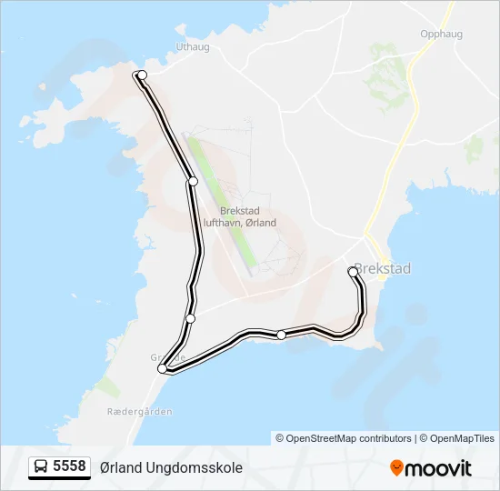 5558 Bus Line Map