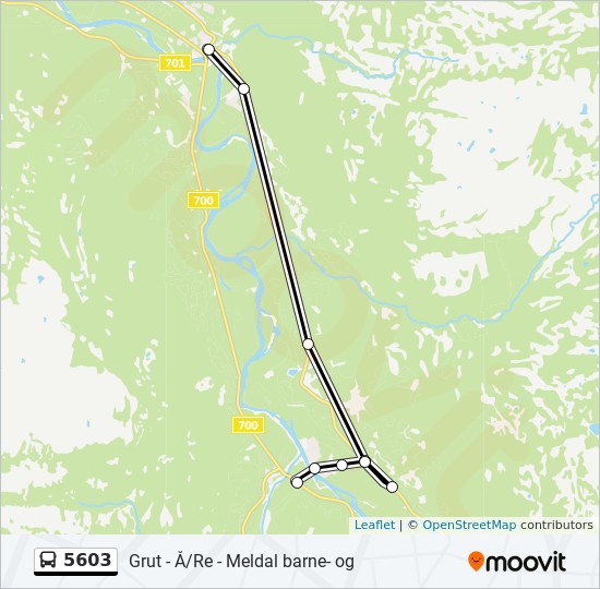 5603 bus Line Map