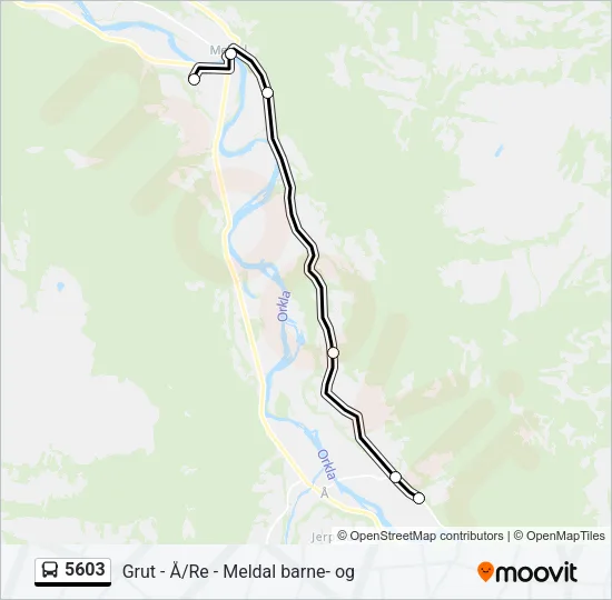 5603 Bus Line Map
