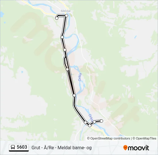 5603 Bus Line Map