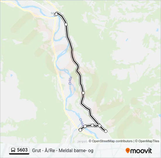 5603 Bus Line Map