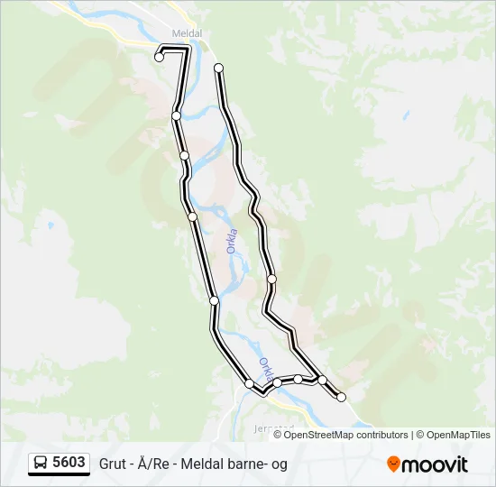 5603 Bus Line Map