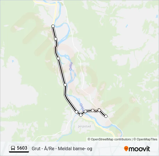 5603 Bus Line Map