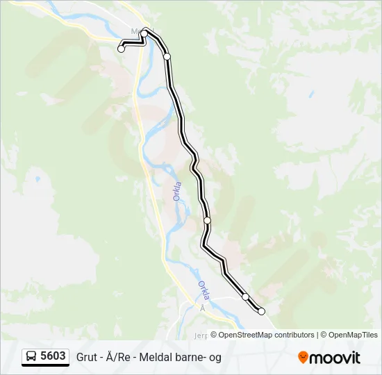 5603 Bus Line Map