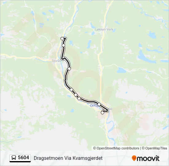 5604 Bus Line Map