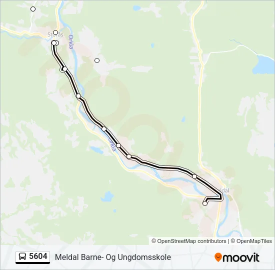 5604 Bus Line Map