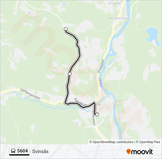 5604 Bus Line Map