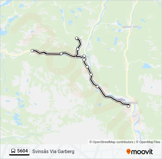 5604 Bus Line Map