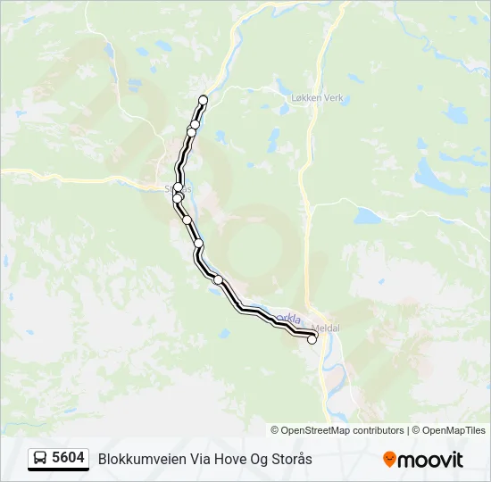 5604 Bus Line Map
