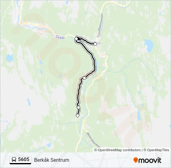 5605 Bus Line Map