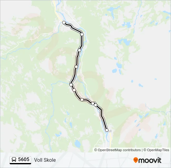 5605 Bus Line Map
