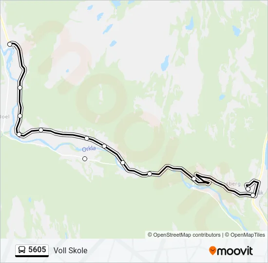 5605 Bus Line Map