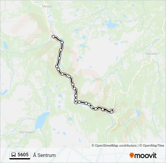 5605 Bus Line Map