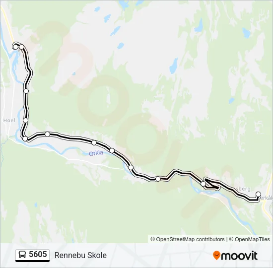 5605 Bus Line Map