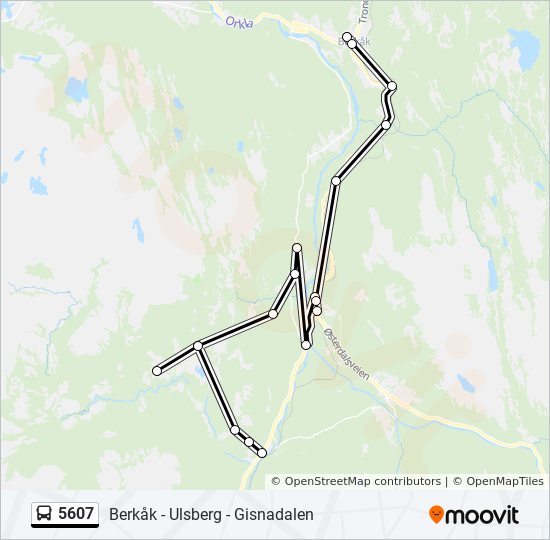 5607 bus Line Map