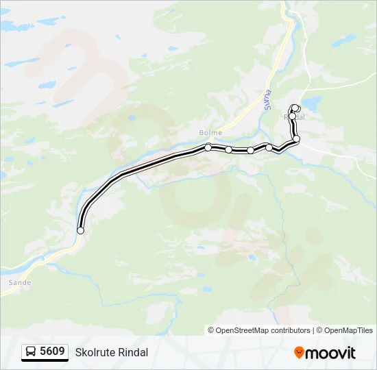 5609 Bus Line Map