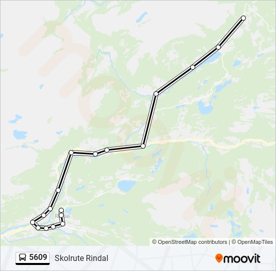 5609 bus Line Map