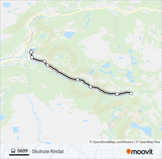 5609 bus Line Map