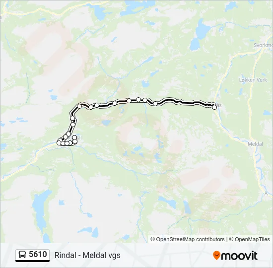 5610 Bus Line Map