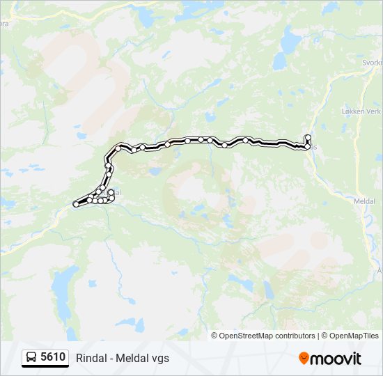 5610 bus Line Map