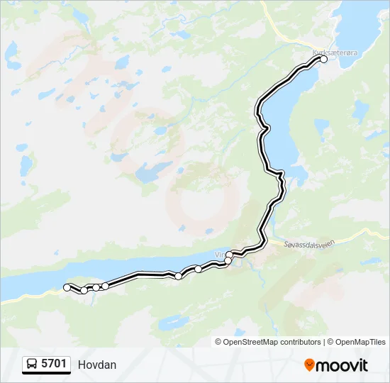 5701 Bus Line Map