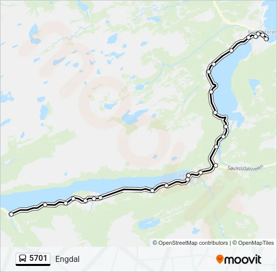5701 Bus Line Map