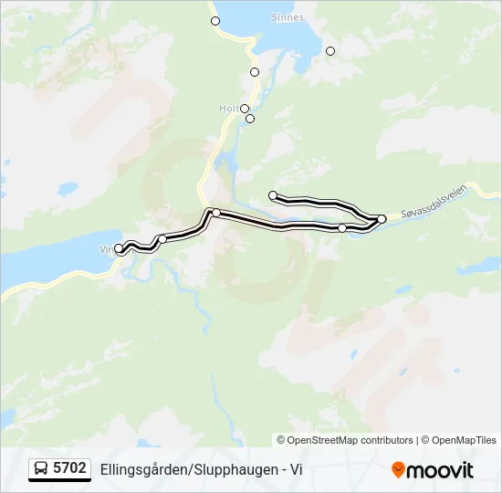 5702 Bus Line Map