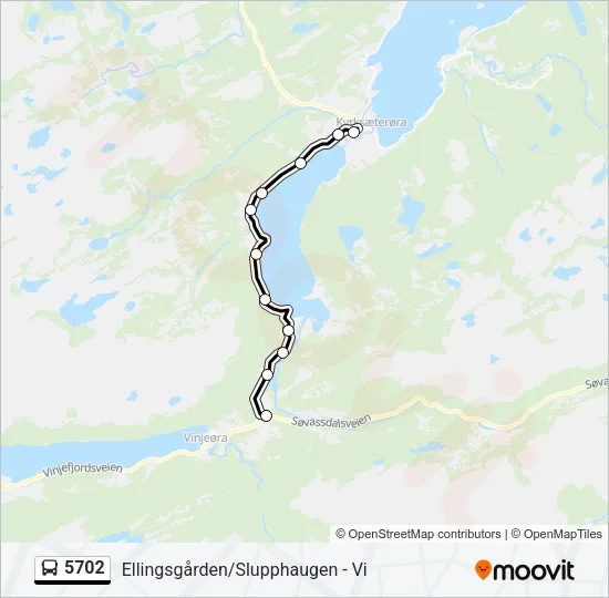 5702 Bus Line Map