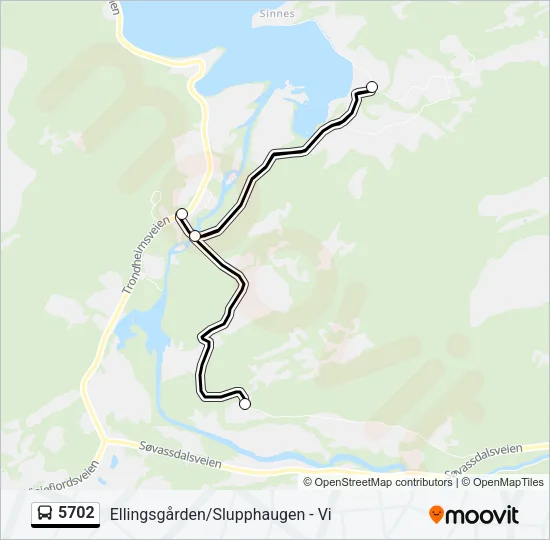 5702 Bus Line Map