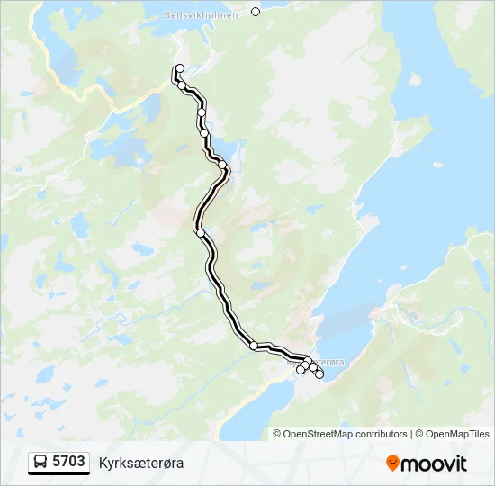 5703 Bus Line Map