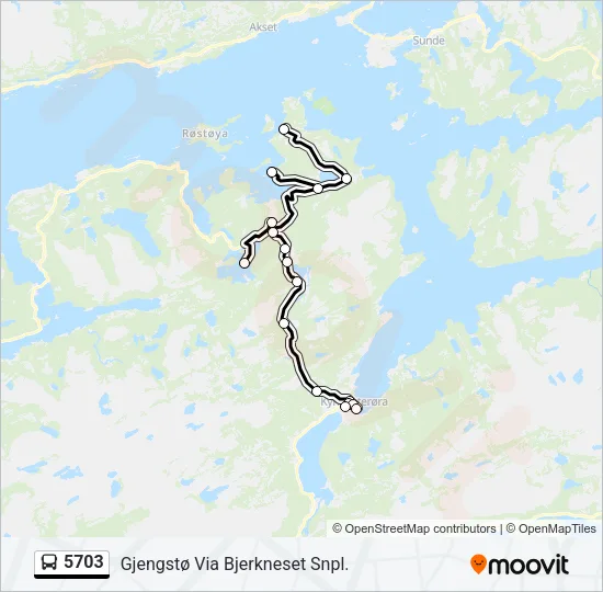 5703 Bus Line Map