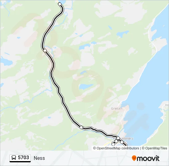 5703 Bus Line Map