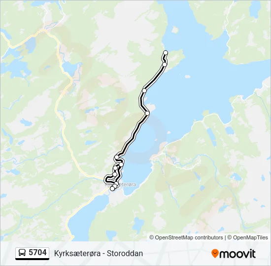 5704 Bus Line Map