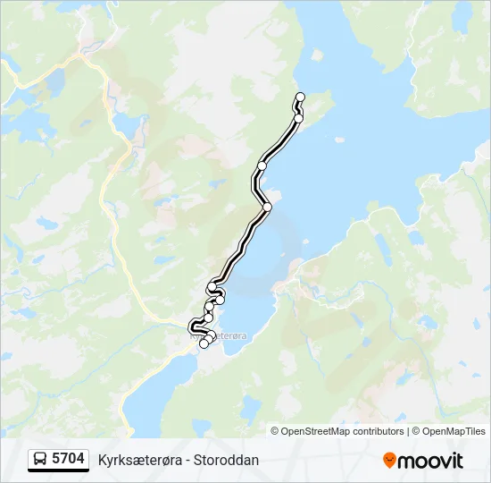 5704 Bus Line Map