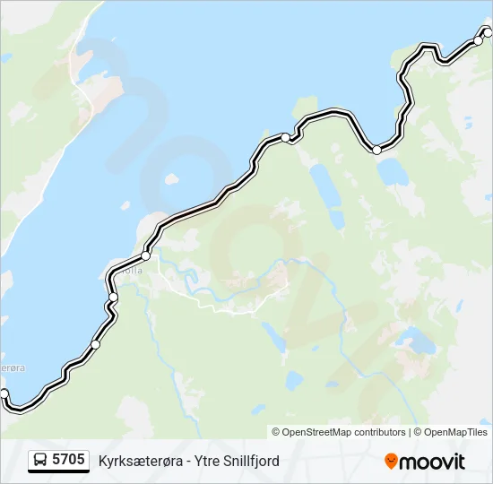 5705 Bus Line Map