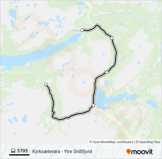 5705 Bus Line Map