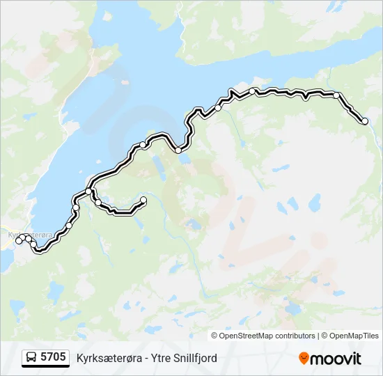 5705 Bus Line Map
