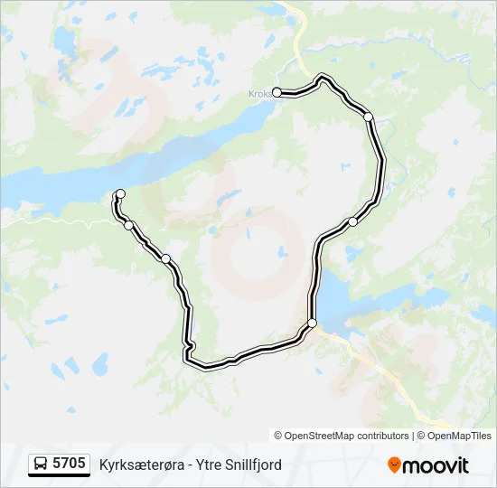 5705 Bus Line Map
