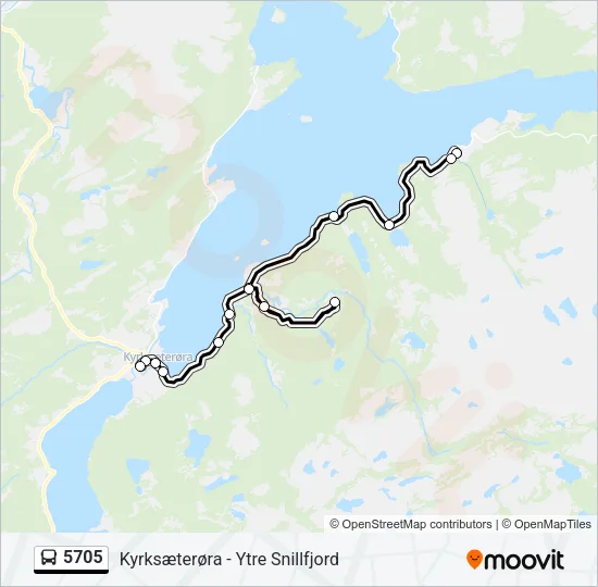 5705 Bus Line Map